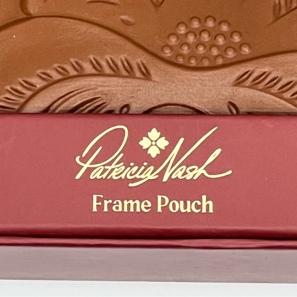 Patricia Nash Brown Embossed Leather Coin Purse - Picture 9 of 10